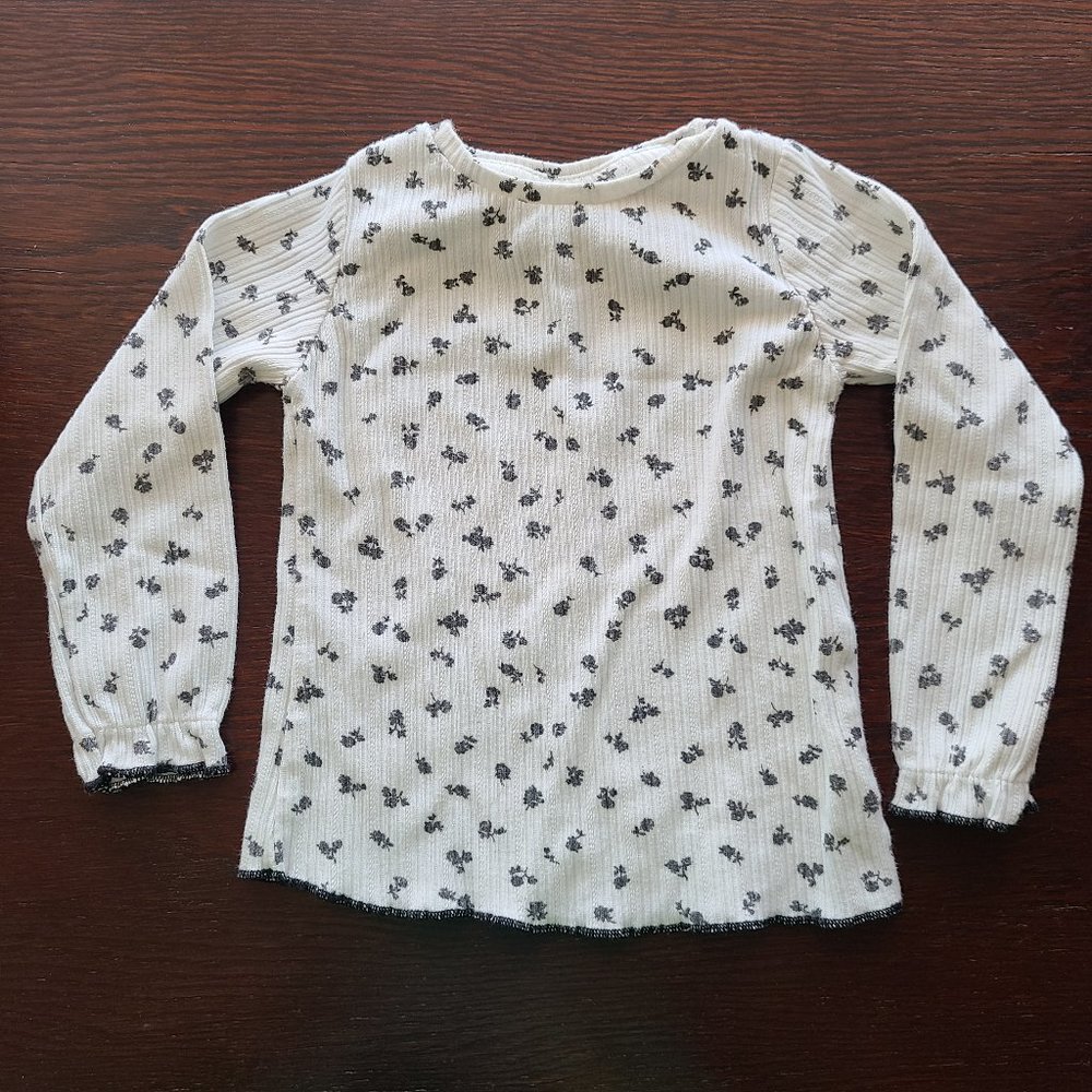 Zara Girl's Floral Long Sleeve Top 12-18 months